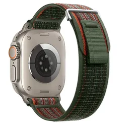Premium Nylon Wristband for Apple Watch - Trail Strap Edition (Shirt Green)