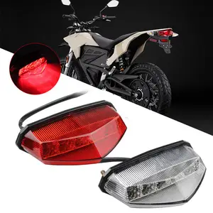 Universal Motorrad B6 Lizenz Platte Hilfs LED Rücklicht Burst