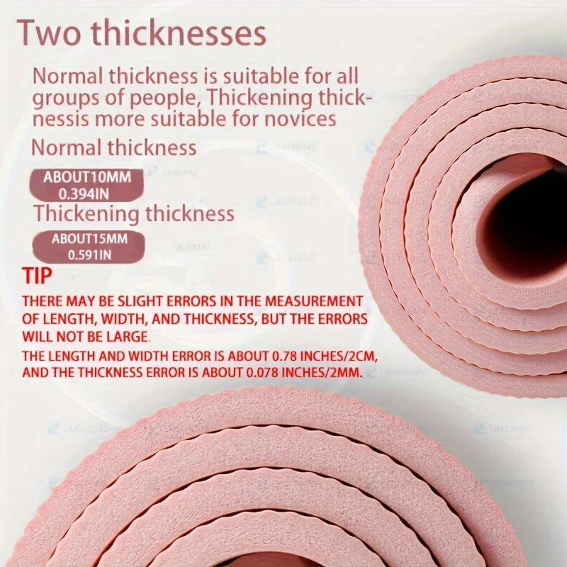 10/15MM Thick NBR Yoga Mats Anti-slip Sport Fitness Mat Blanket For Exercise Yoga And Pilates Gymnastics Mat Fitness Equipment