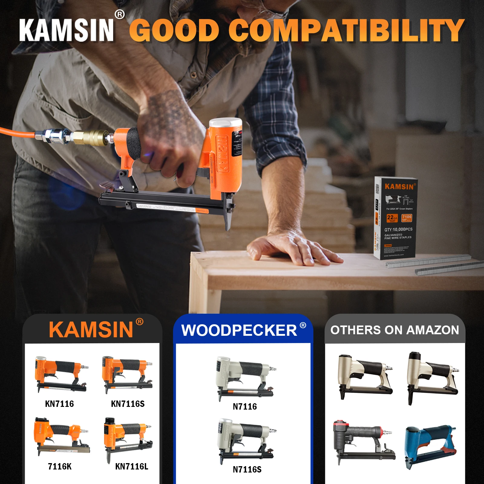 3PLUS T50/06 Heftklammern Verzinkt - 5.000 Stück 0,9mm Für Tacker