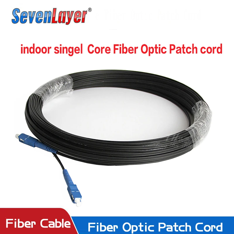 Premium Single Mode Simplex Fiber Optic Indoor Patch Cord - SC-UPC Connectors