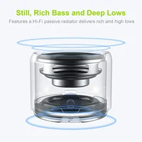 EWA A106 Pro Mini Bluetooth Speaker with Custom Bass Radiator, IPX7 Waterproof, Super Portable Speakers, Travel Case Packed - Image 2