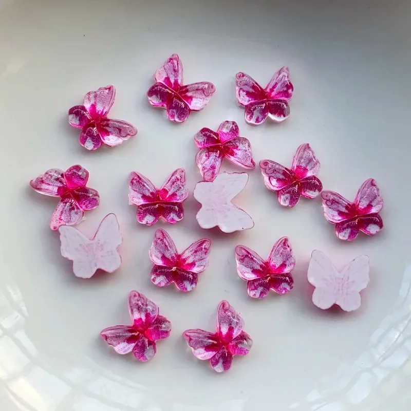 Nail Art Rhinestones 40pcs of flower angel butterfly non-thermal restoration flat back acrylic nail stone 3D nail art decoration