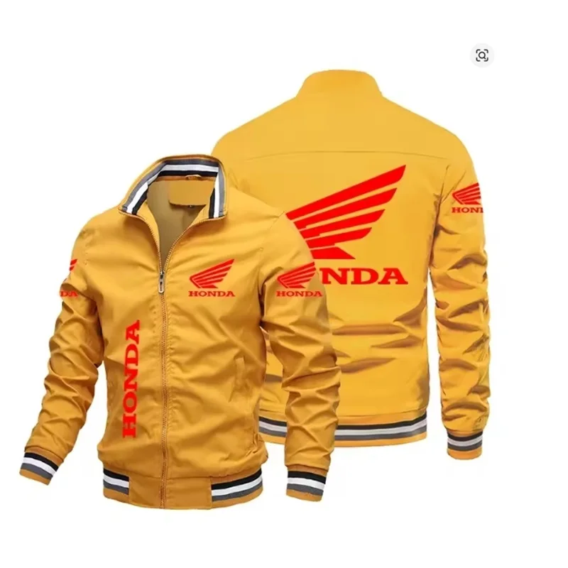 Honda Red Wing Logo Printed Jacket, Outdoor Sports Racing Suit