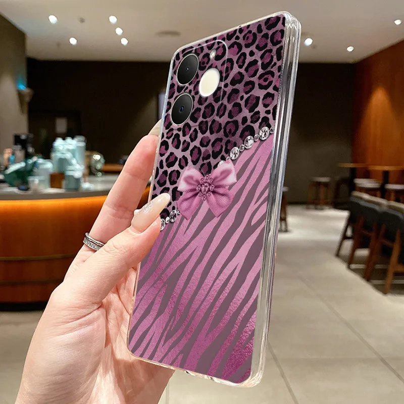 Floral Butterfly Soft Silicone Transparent Phone Case