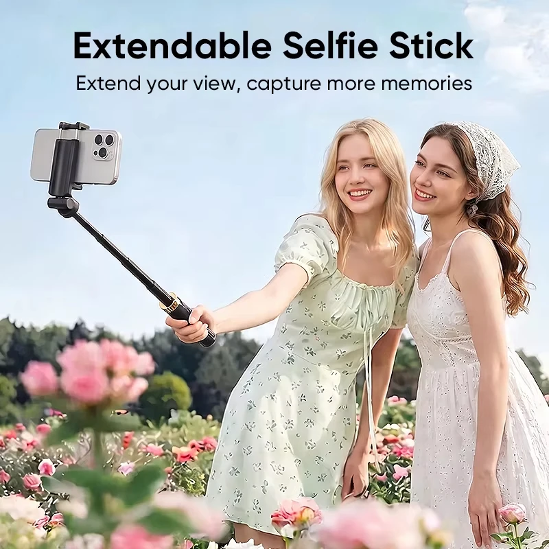Compact Multi-Function Wireless Selfie Stick with Tripod and Bluetooth Remote