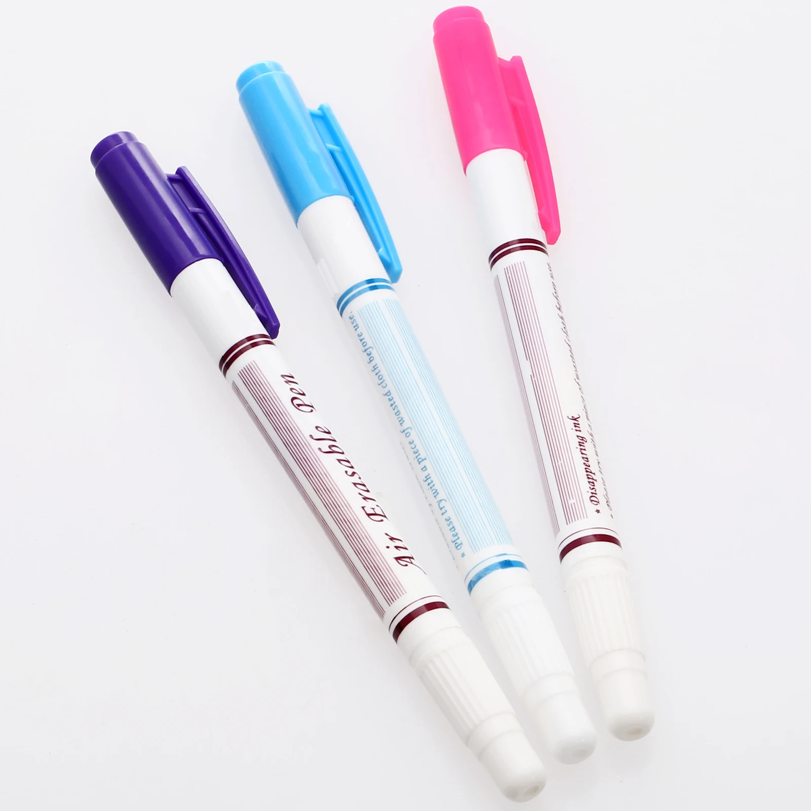 1pc 3 Color Stitch Erasable Markers Soluble Cross Grommet Ink Fabric
