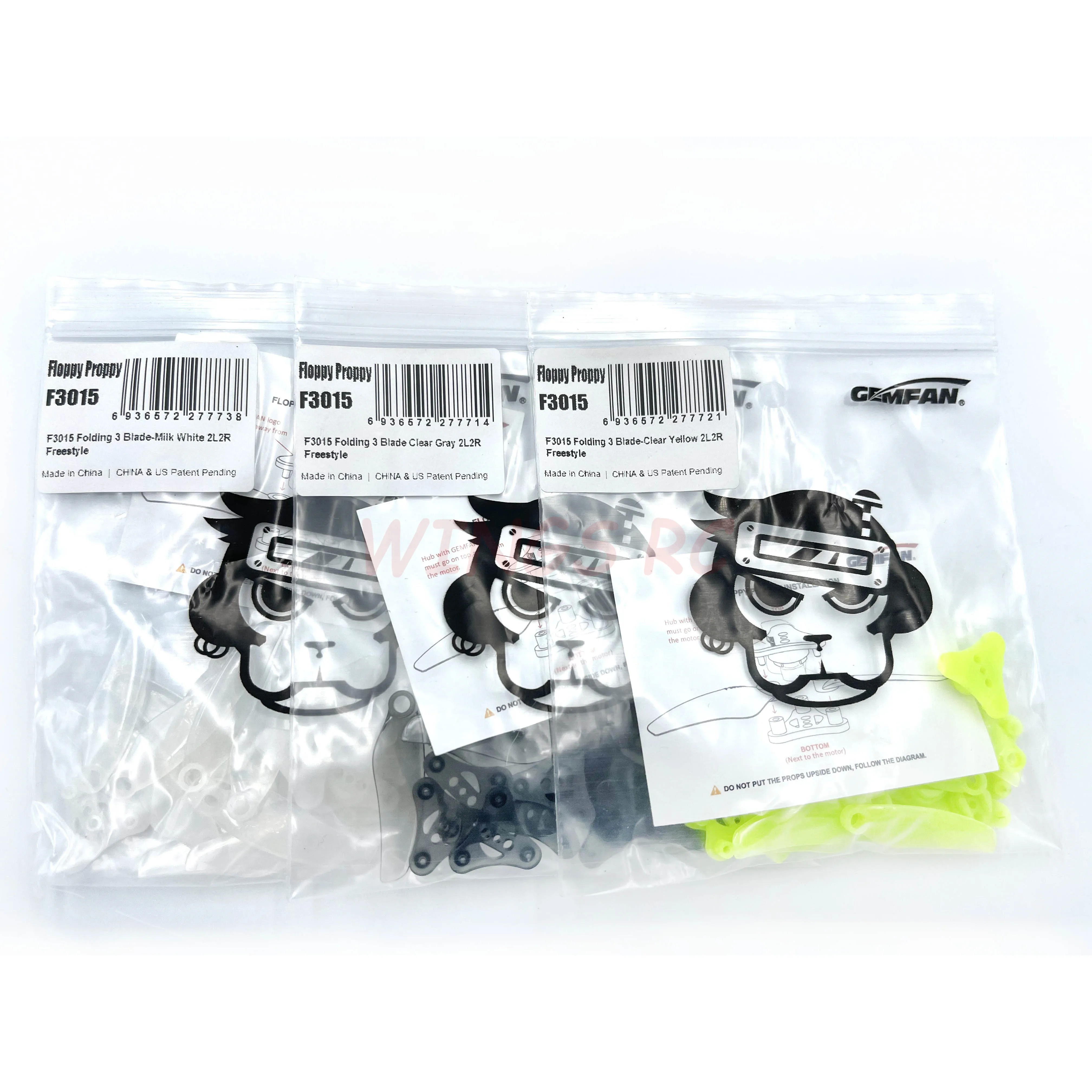 Hélices FPV 5 pouces 2 paires PC 5135/6030 pour drone
