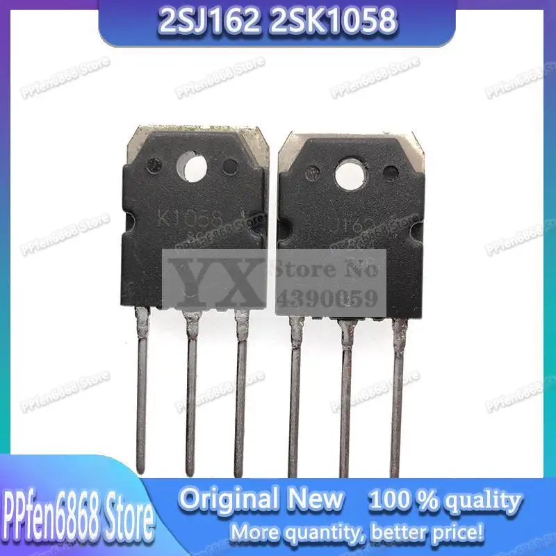 1 Paio 2020 + 2 Sk1058 2 Sj162 K1058 J162 To-3P Tubo Coppia Audio Ad Alta Potenza 100% Ic