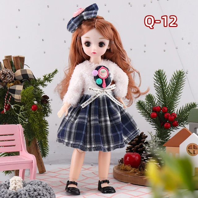 Fashion 30cm 1/6 Anime Bjd Doll Princess Clothes Accessories Suit Loli Skirt Girls Kids Doll Dress Up DIY Toy Gift Reborn Kawaii - Q-12, 30 cm