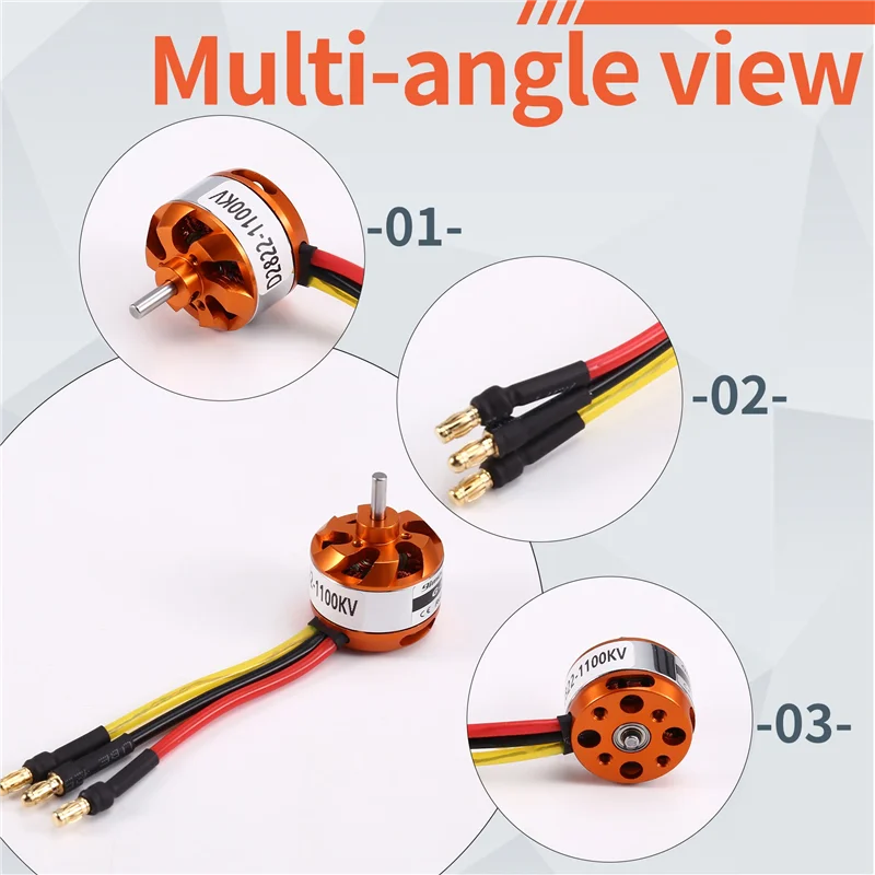 Gros plan sur les enroulements cuivre et aimants du moteur sans balais 2600KV.