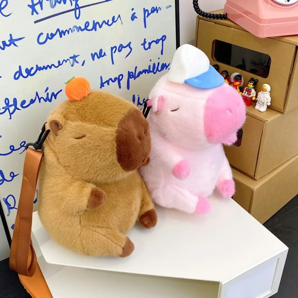 Capibara Pluchen Rugzak | Kawaii Mode Knuffelpop Tasje | Schoudertas