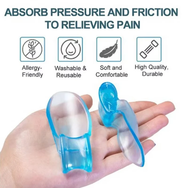 Toe Separators 2pc Silicone Toe Splitter Correction Device For Hallux Valgus