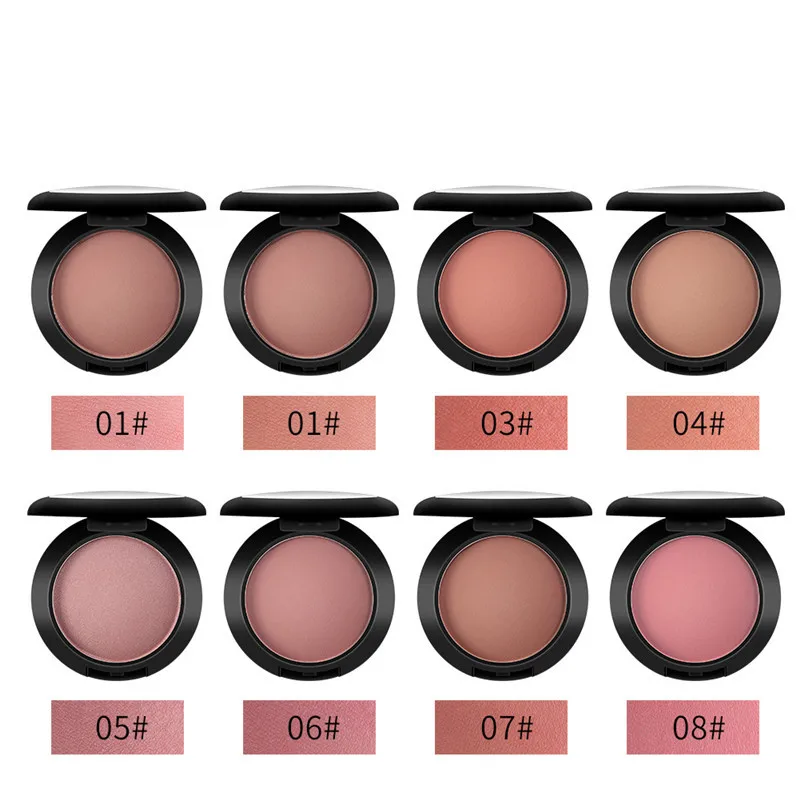 Matte blush duradouro clarear corretivo maquiagem profissional blush rouge  em pó bolo comestics - AliExpress