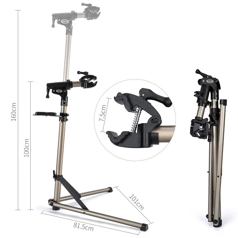 PIED D'ATELIER DE REPARATION VELO PROFESSIONNEL ASSISTEE (EQUILIBREUR REGLABLE) -BICISUPPORT
