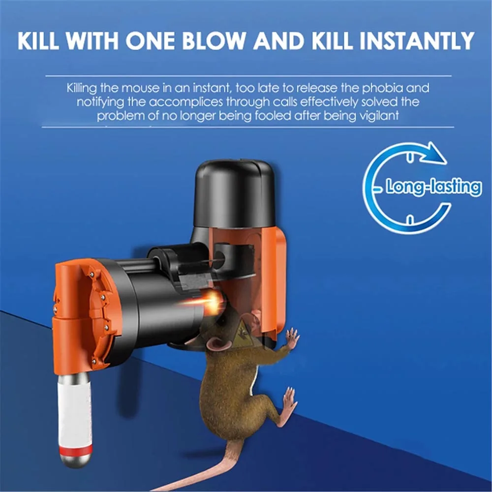 Piège à Rats et Souris Intelligent Automatique - Multi-Capture avec Cylindre CO2 en action, avec une souris entrant dans le piège.