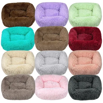 S33ef9d83e14a460c97bfa6d38e8db0dd7.jpg Dog Bed Super Soft Washable Long Plush Pet Kennel Deep Sleep Dog House Velvet Mats Sofa Pet Cat Bed For Dog Basket
