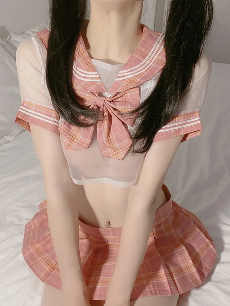 Hot Erotic Women Lingerie Sexy Sleepwear See Through Crotchless Nightdress Honeymoon Role Play Costumes Exotic Maid Outfit Thong women lingerie women lingerie set women cosplay costume
