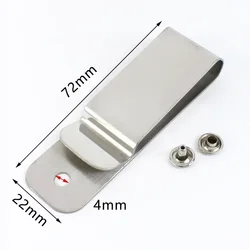 Durable Metal Belt Clips and Keychain Holder Accessories - 20Pcs (Silver - E - 22mmx72mm)