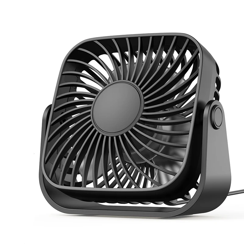 USB Mini Portable Fan - 3-Speed Quiet Desk Fan with 360° Adjustment