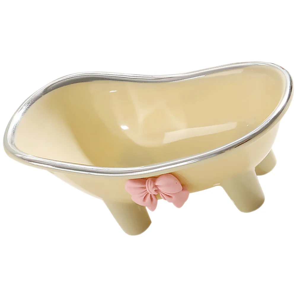 

Bathtub Soap Dish Mini Clawfoot Bathtub Soap Dish Plastic Small Planter Makeup Organizer Hamster Bathtub Cute Bar Soap Tray