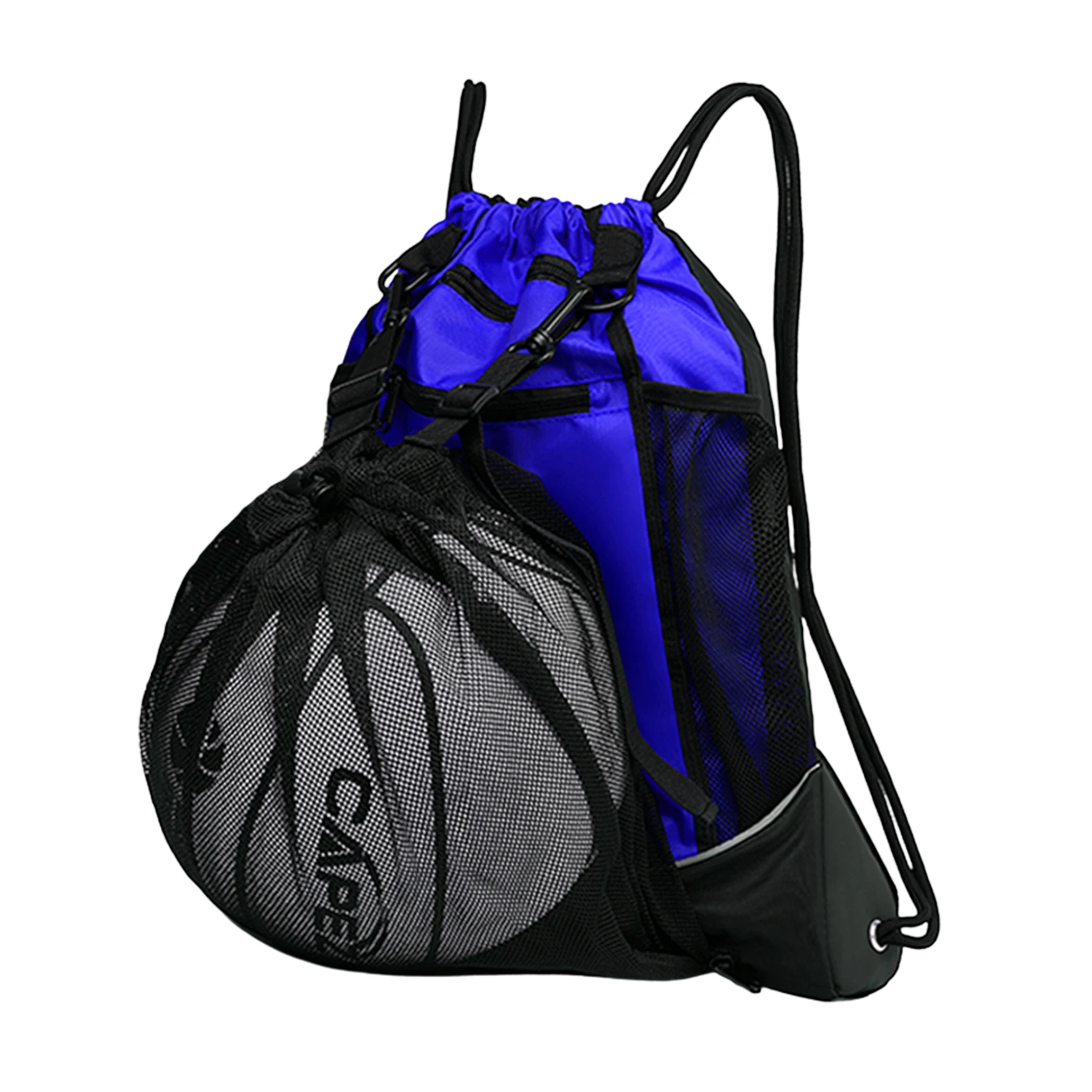 Drawstring Waterproof Basketball Backpack Gym Bag Sports Sack With Detachable Ball Mesh Bag For Outdoor Activities Such As Gym