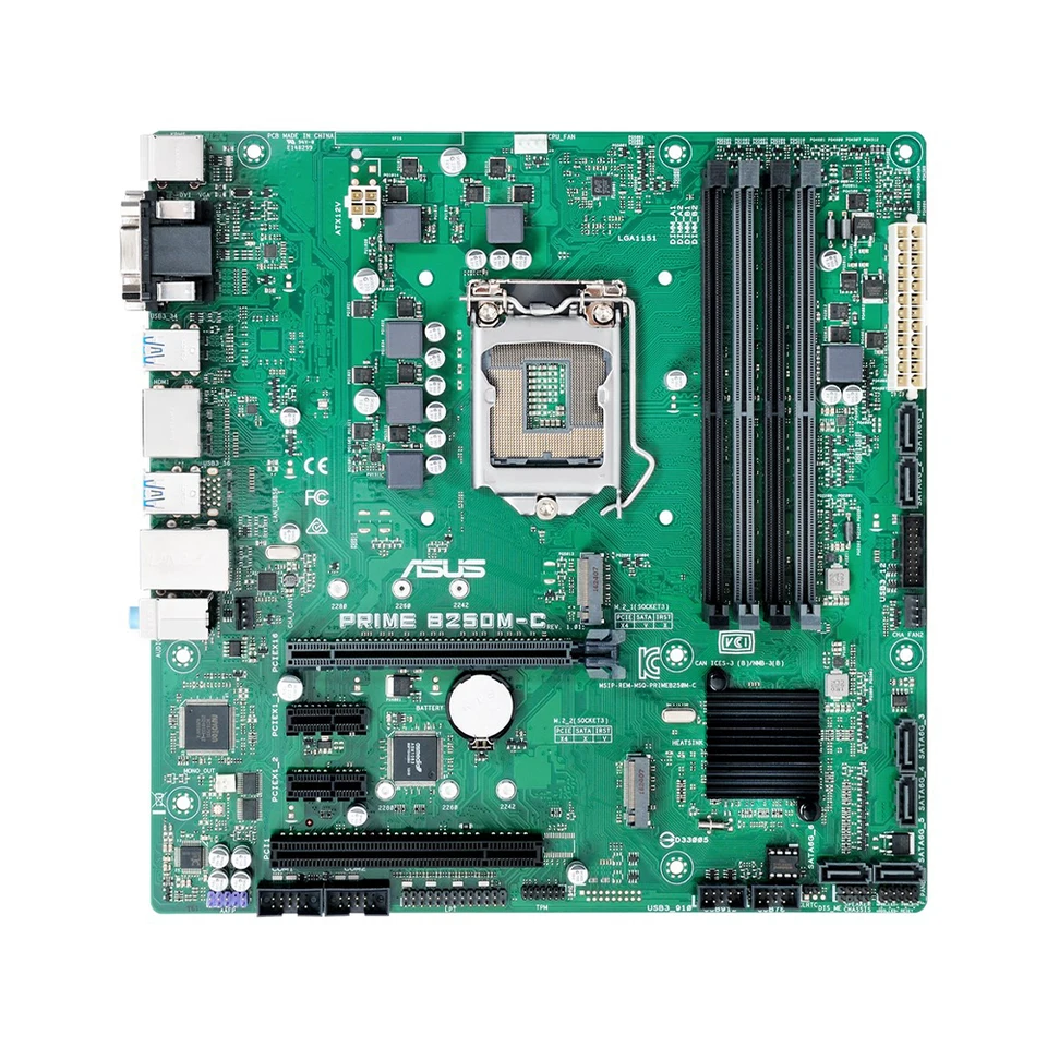 ASUS PRIME B250M-C LGA 1151 Motherboard B250 Support Intel Core I7