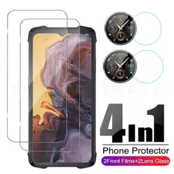 Durable Soft TPU Case with Tempered Glass Screen Protector for King Kong 9 (2 front glass 2 lens)