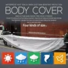 The Four Seasons Fit Full Car Cover Waterproof Dustproof PE Film Coat Aluminum Protective Sunshade UV Ray Reflectioncar Cover 3