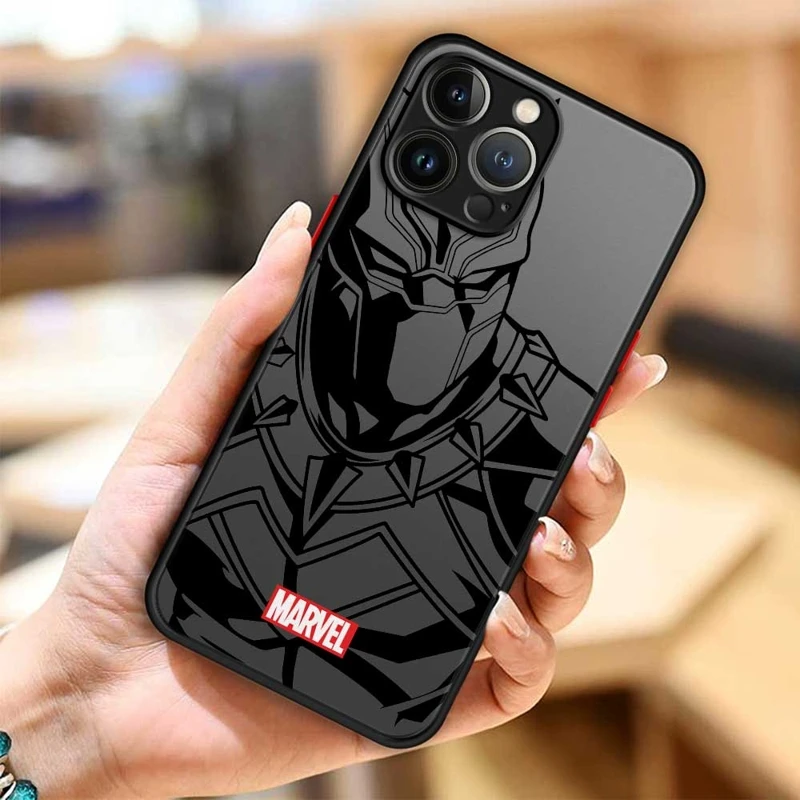 thumbnail image 1 of Funda de teléfono para Apple iPhone 11 12 13 14 16 Pro 15 Pro Max 16 Plus XR 12mini 13mini Clear Marvel Groot Spider Iron Man Studio, 1 of 5