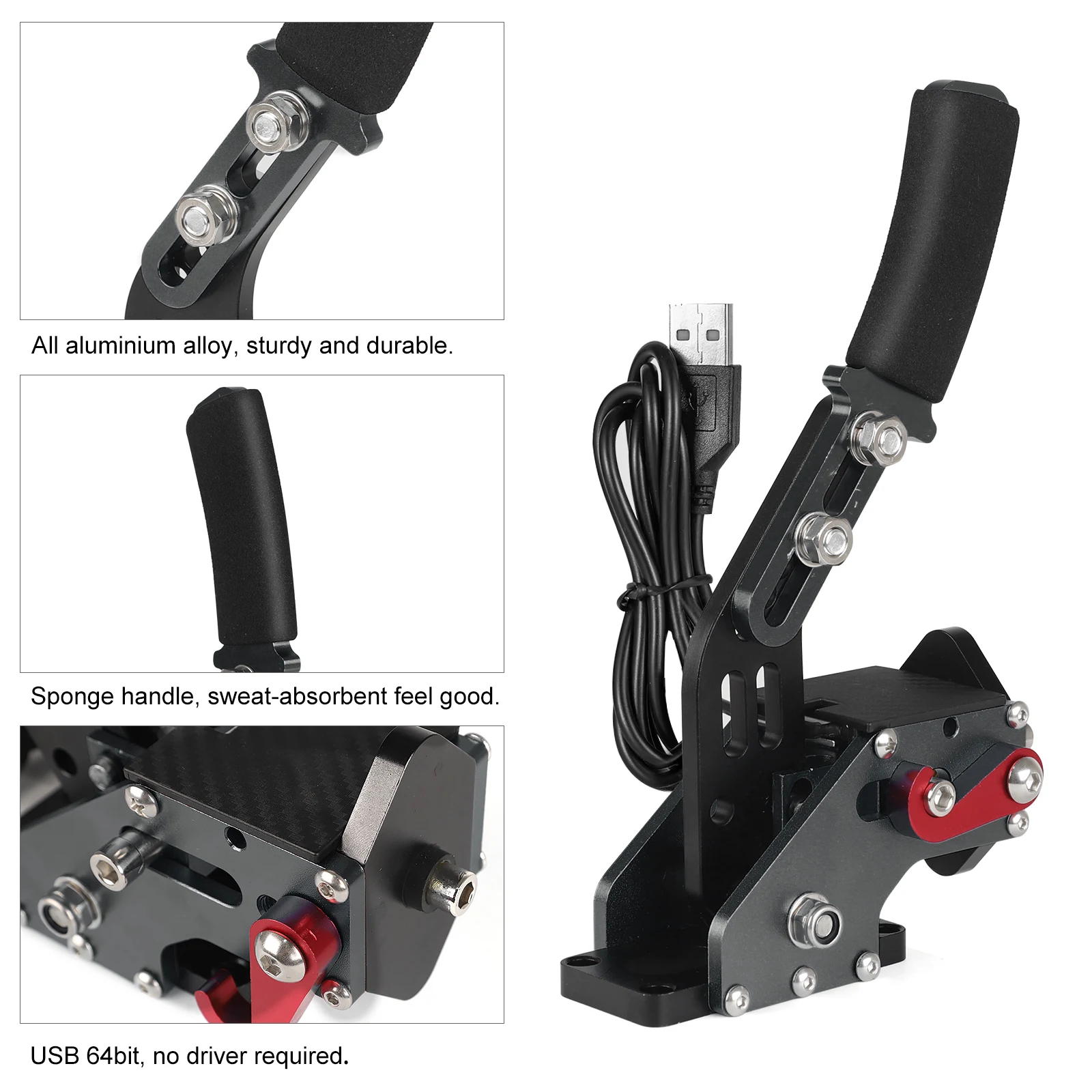 PC Racing Game USB Handbrake Without Clamp For G25/27/29 T300 T500 Racing Games Only PC System