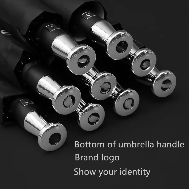 Umbrella Sets For Mercedes-benz Rolls Royce 10 Bone Automatic Folding Black Glue Sunscreen Umbrella Car Business Gift