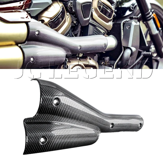 For Harley Sportster S 1250 Rh1250s 2021 2022 2023 Motorcycle Carbon Fiber  Exhaust Pipe Anti-scald Proteceive Cover - Full Fairing Kits - AliExpress