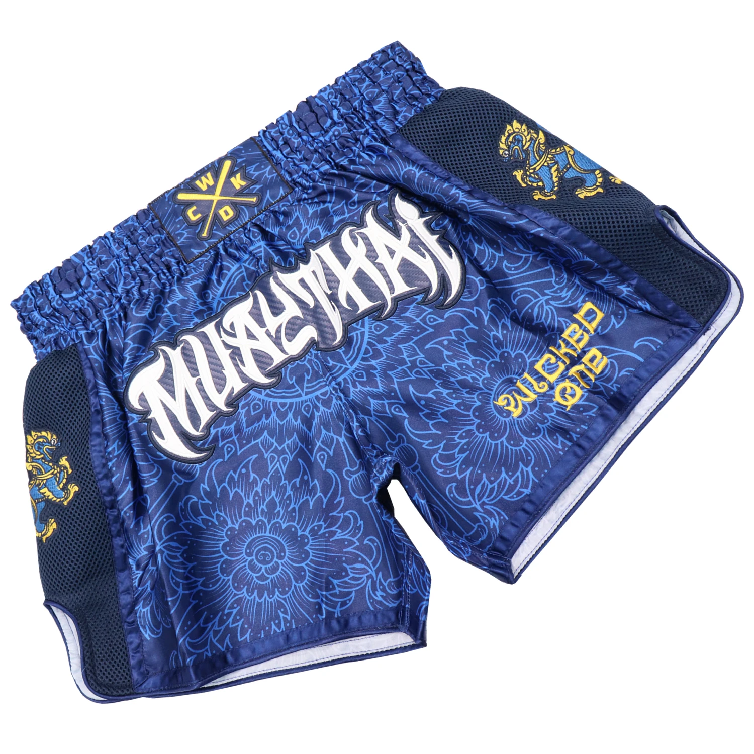 W13 match Muay Thai pants fighting shorts fitness Sanda training boxing suit sanda 2