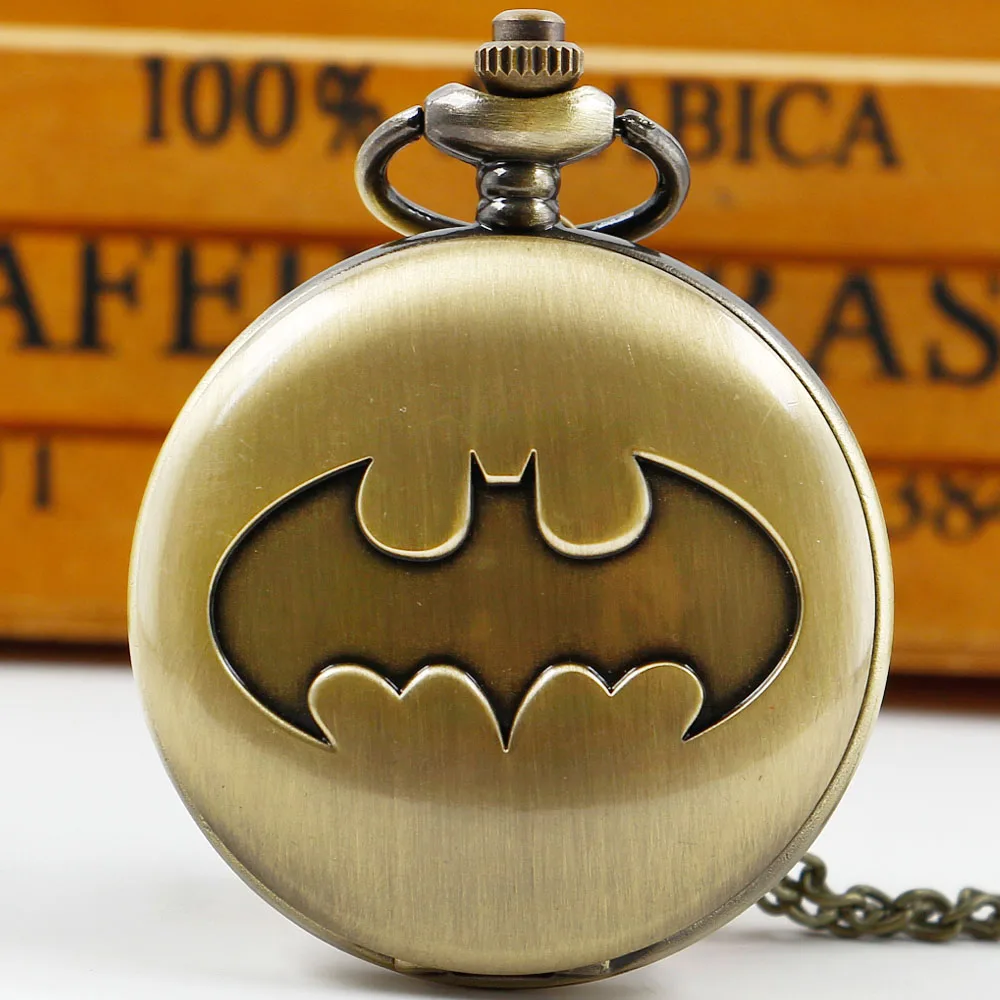 Creativity Bat Quartz Pocket Watch Personalized Necklace Birthday Best Gifts For Children Fans Souvenir reloj de bolsillo