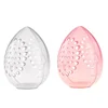 1pc Empty Transparent Puffs Drying Box Storage Case Portable Sponge Stand Cosmetic Egg Shaped Rack Makeup Puff Holder