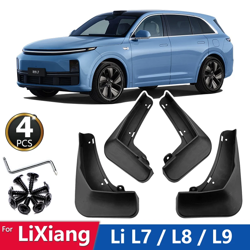 

Mudguards For Lixiang Li Auto L7 L8 L9 Leading Ideal 2023 MudFlaps Splash Guards Fender Mud Flaps Front Rear Car Accessories