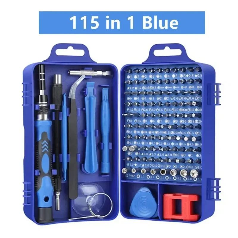 

115 In 1 Precision Screwdriver Sets, Computer Repair Kit with Mini Wrench and Screw Remover,For Tablets,Watches,Iphones