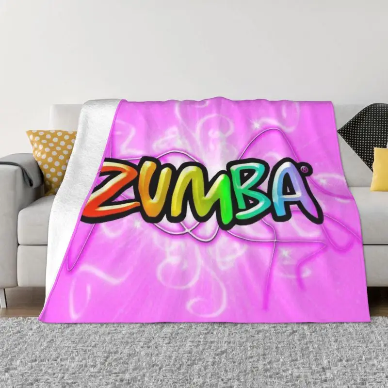 

Zumba Blankets Warm Flannel Fitness Throw Blanket for Home Bedroom Sofa