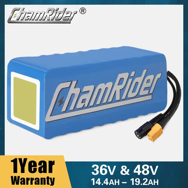 ChamRider 36V Ebike Battery 48V 20A 30A BMS BaFang 500W 700W 18650 21700 Cell Lithium Pack Battery For Bike Electric Scooter 1