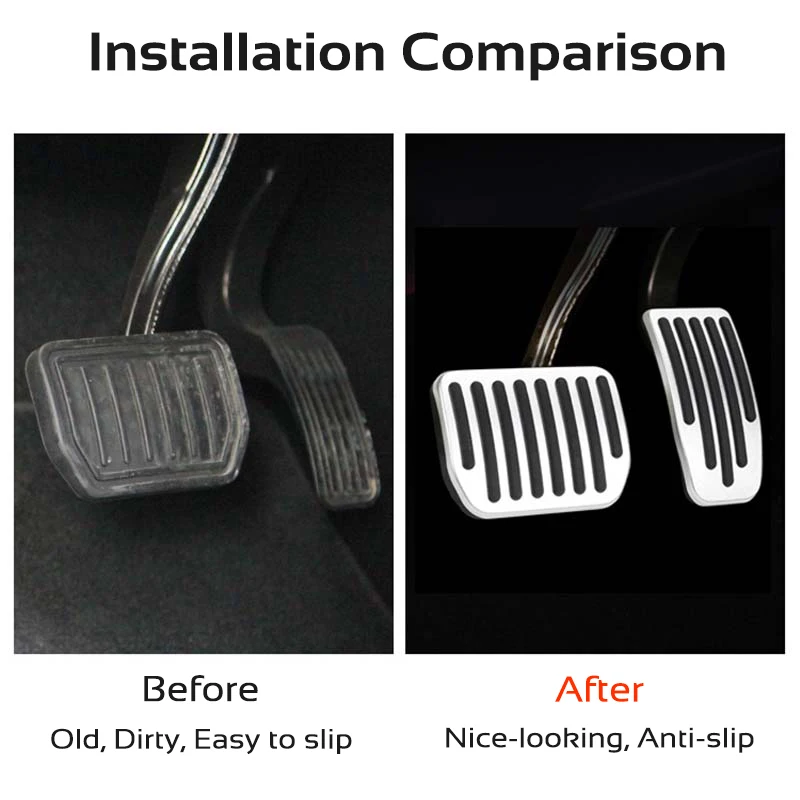 Brake Accelerator Foot Pedal Covers for Tesla Model 3 Y-Highland Aluminum Alloy Pads 2pcs car accessories car pedals pedal cover