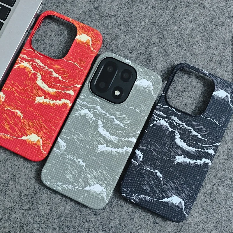 Floral Wave Pattern Lightweight Hard Case