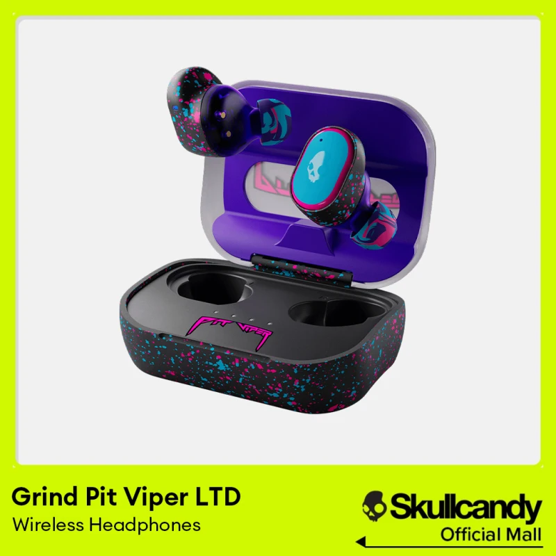 pit viper ワイヤレスイヤホン　skullcandy grind Skullcandy Grind True Wireless Earphones, Water-Proof