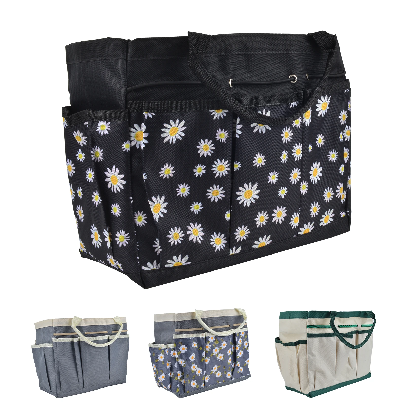 Spacious & Durable Oxford Cloth Tote with 8 Organizer Pockets for Versatile Storage