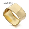 KAYMEN New Metal Statement Fashion Bracelet for Women Chunky Gold Plated Square Cuff Bangle Wedding Party Prom Drop-shipping 1