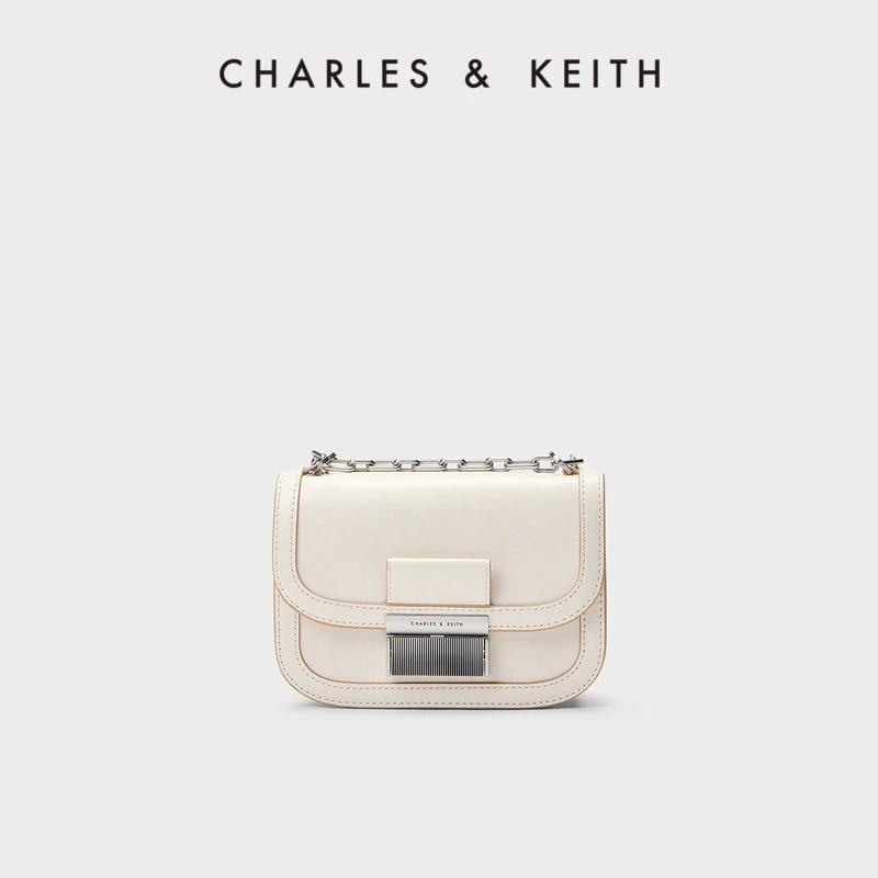

Charles&Keith23 Summer New Product Ck2-80671534 Chain One Shoulder Underarm Tofu Bag Small Square Bag For Women