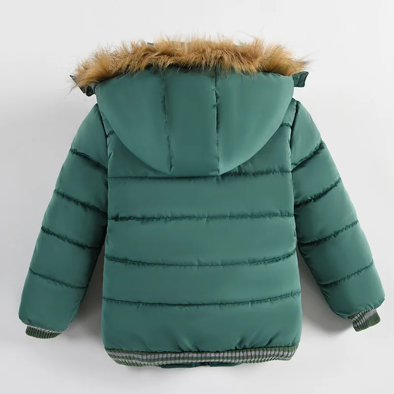 Children Jackets Girls Coat 2 3 4 5 6 Years Winter Baby Boys Jacket Classic Keep Warm Fashion Girls Coat Hooded Zipper Outerwear Birthday Gift Kids Clothes