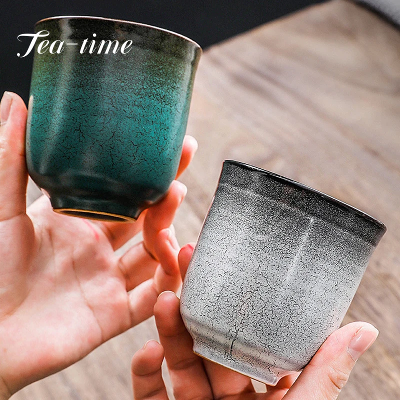 Espresso Cup Ceramic Pottey Water Cup Large-capacity Tea Kiln Change Master Japanese Retro 200ml