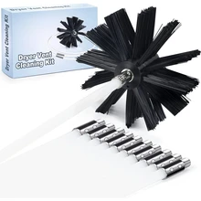 

Flexible 12pc Rods With 1pc Brush Head Chimney Cleaner Sweep Rotary Fireplaces Inner Wall Cleaning Brush Cleaner Chimneys Access