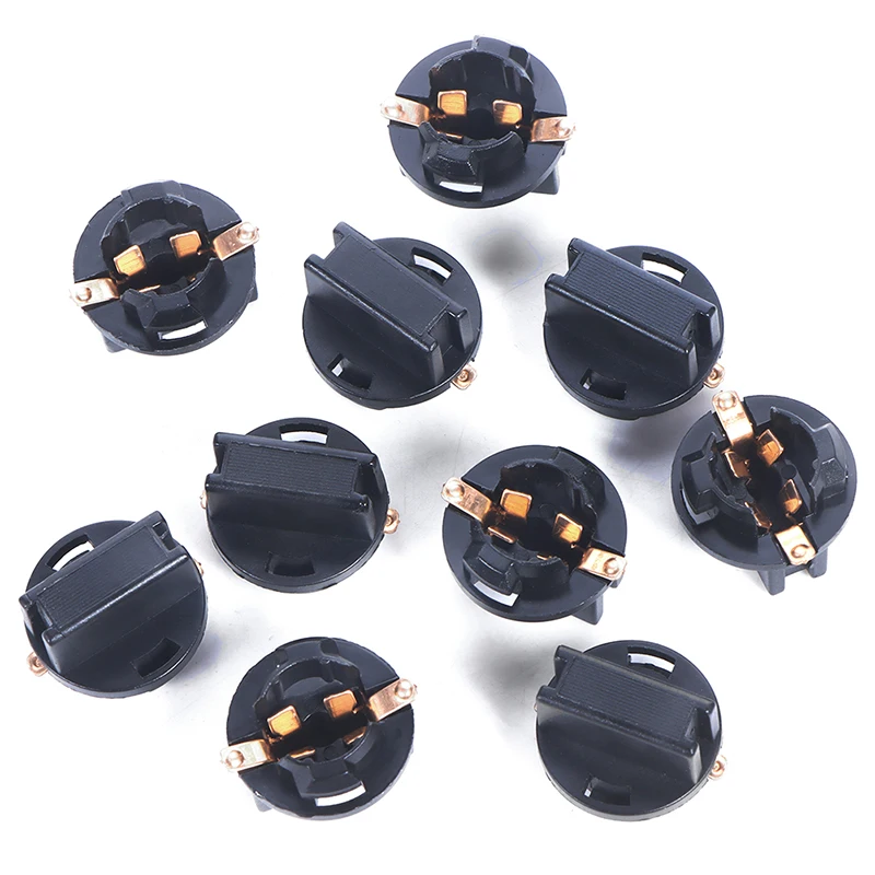 T10 Socket Dashboard Instrument Panel Socket T10 W5W 168 192 194 Twist Lock Wedge Bases Lamp Dash Bulb Plug 10pcs